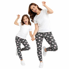 Match Mini & Me Leggin Corazones - Compostura