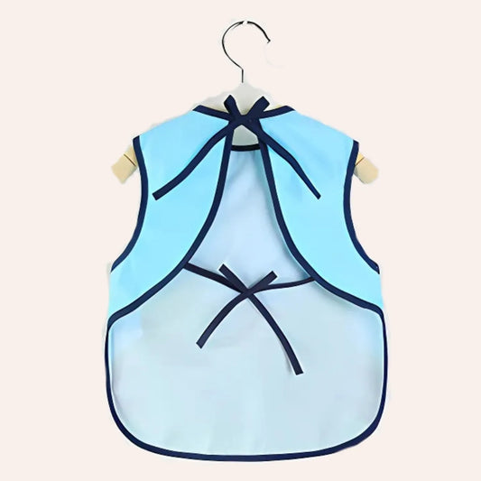 Mandil Impermeable Gatito Celeste Sin Mangas