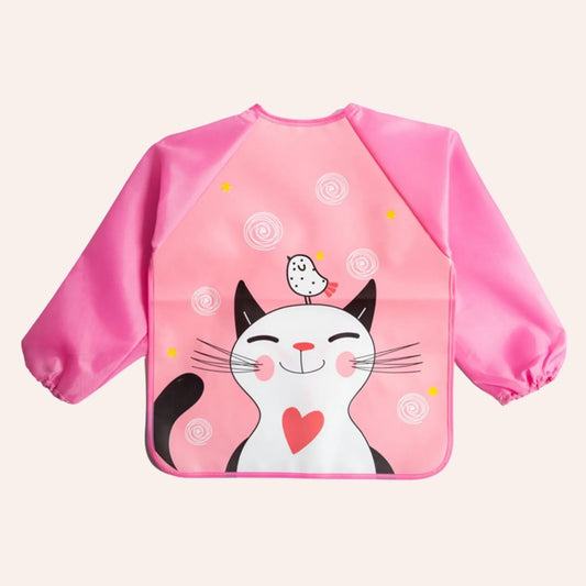 Mandil Impermeable Gatito Fucsia