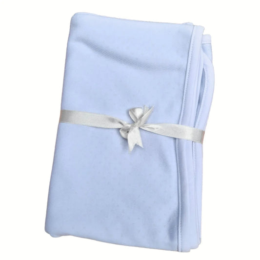 Manta Pima Celeste Punto Blanco Regular - Baby Loli