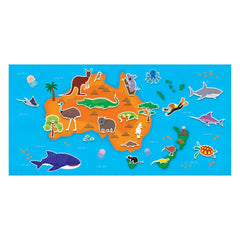 Libro de Stickers Reutilizable- Mapa