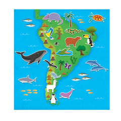 Libro de Stickers Reutilizable- Mapa