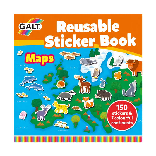 Libro de Stickers Reutilizable- Mapa