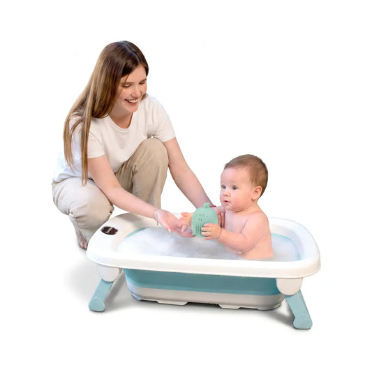 Bañera Plegable con Soporte Maui Aguamarina 40L - Carestino