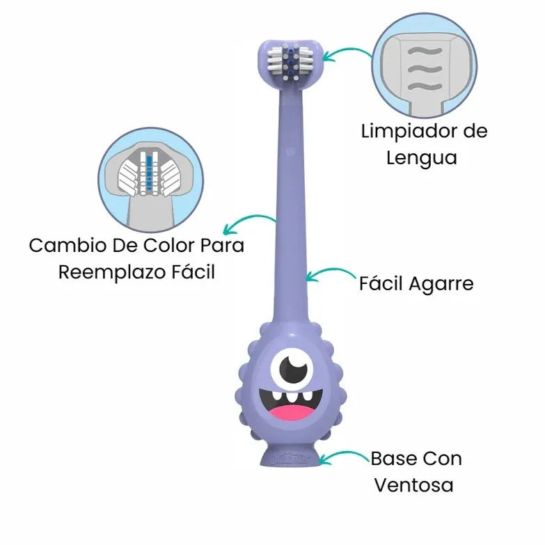 Cepillo Mounstro Morado - Dr. Brown