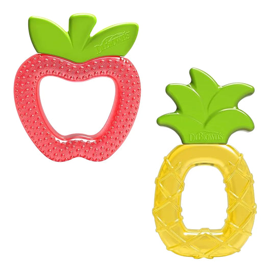 Mordedor de Silicona Duo Piña & Manzana Refrescante Dr. Browns