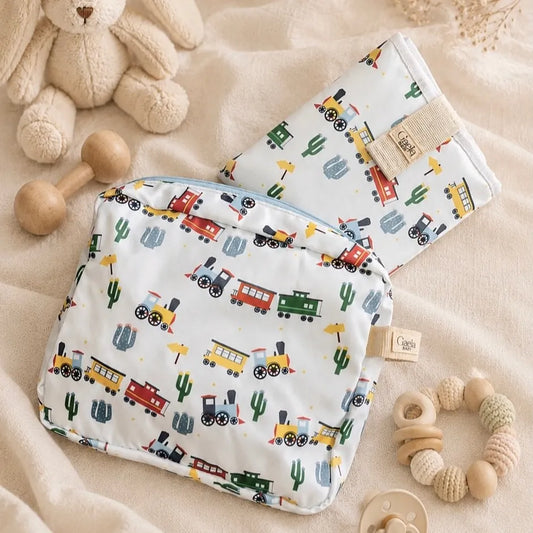Neceser Impermeable Trenes - Gaela Baby