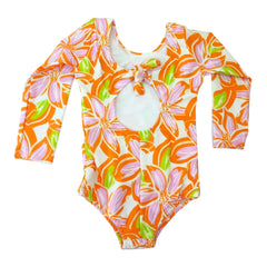 Ropa de Baño Flores Naranjas