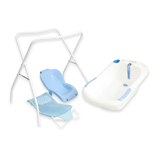 Pack Bañera Max con Soporte Celeste - Abu