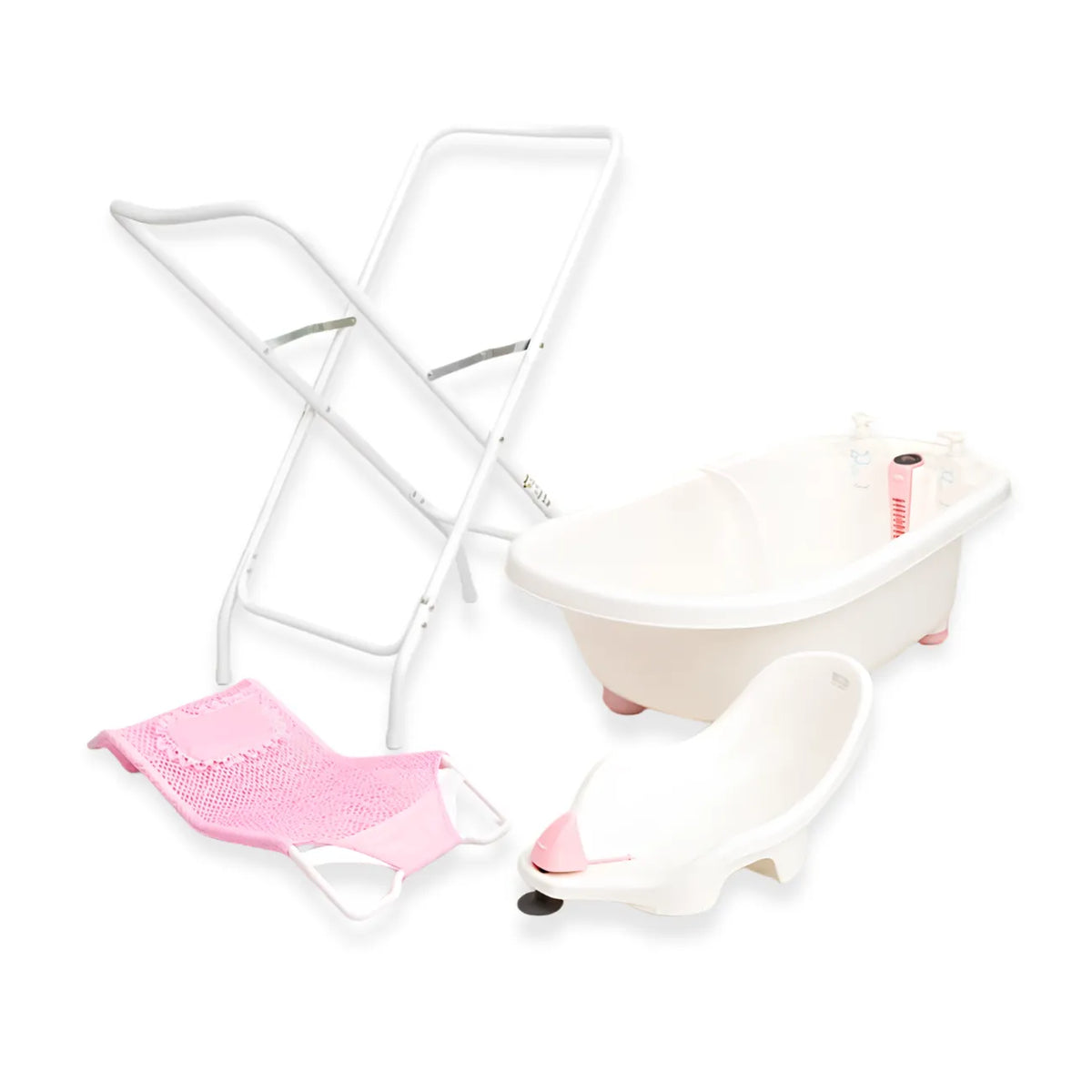 Pack Bañera con Soporte Premium Rosa - Abu