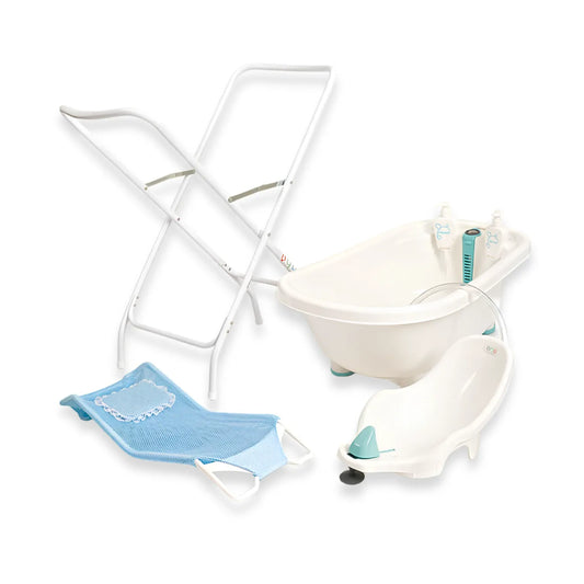 Pack Bañera con Soporte Premium Celeste - Abu