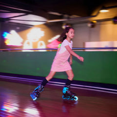 Patines Lineales Go Skates 34-37 Celeste Negro - Globber