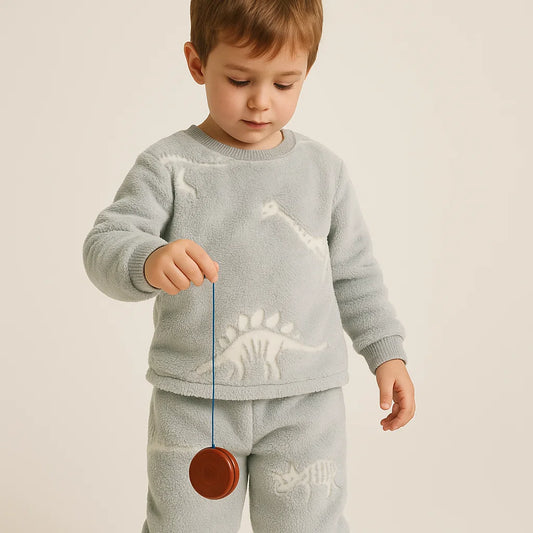 Pijama Afelpada Dino Fósil Niño
