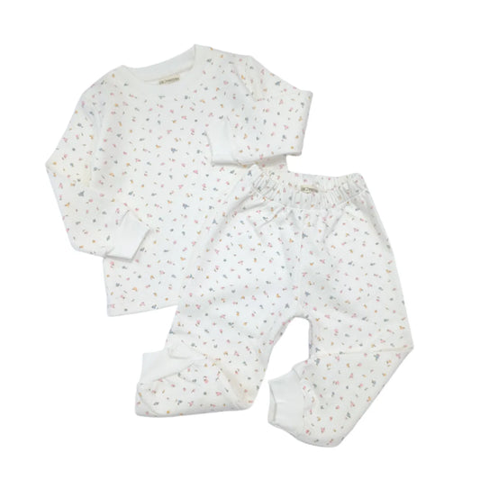 Pijama Manga Larga de Jacquard Roses - Compostura