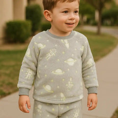 Pijama Afelpada Astronauta Niño