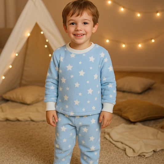 Pijama Afelpada Estrellas Niño