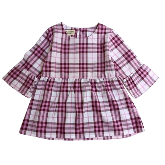 Blusa Cool Cuadros Malva - Compostura