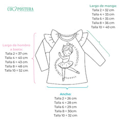 Polo Manga Larga Bailarina Gris - Compostura