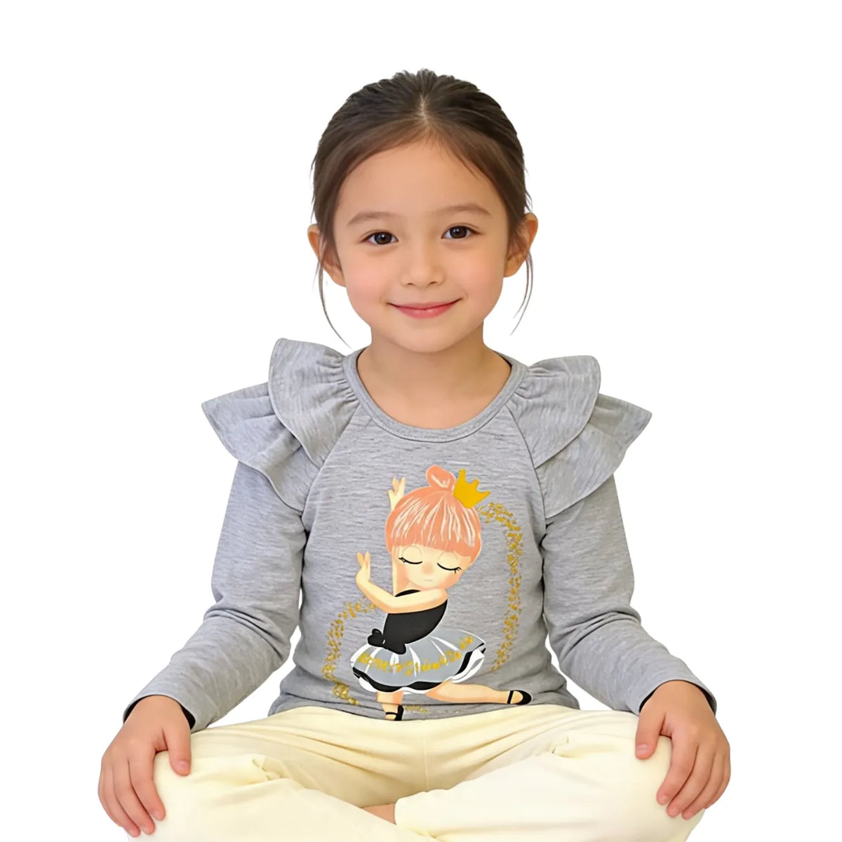 Polo Manga Larga Bailarina Gris - Compostura