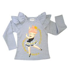 Polo Manga Larga Bailarina Gris - Compostura