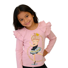 Polo Manga Larga Bailarina Rosa - Compostura