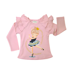 Polo Manga Larga Bailarina Rosa - Compostura