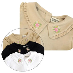 Polo Beige con Flor Bordada - Compostura