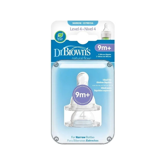 Set x2 Tetinas Nivel 4 Boca Estrecha Dr. Browns
