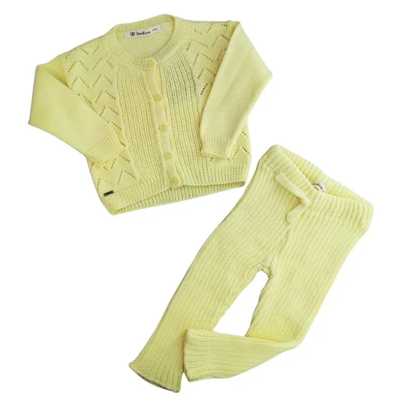 Conjunto Tejido Sofi - Montañitas Amarillo