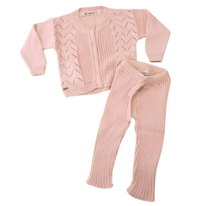 Conjunto Tejido Sofi - Montañitas Rosa
