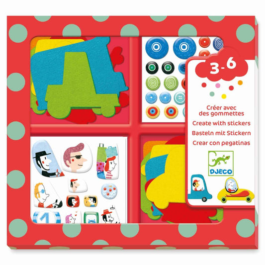 Stickers Autos - Djeco