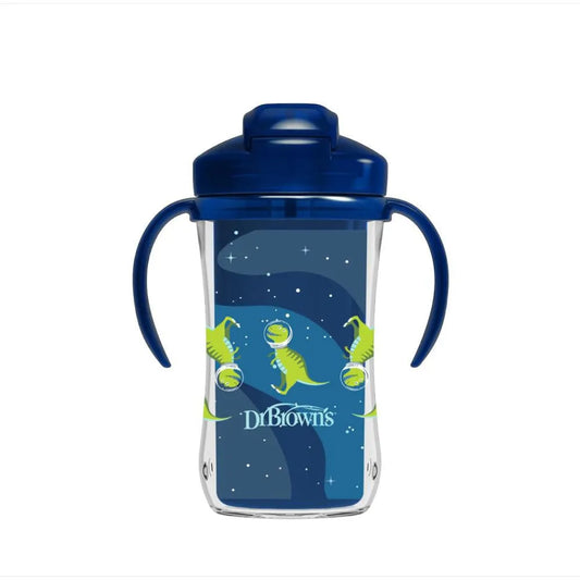 Vaso Térmico con Pajita Azul 10oz