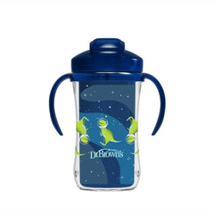 Vaso Térmico con Pajita Azul 10oz