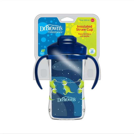 Vaso Térmico con Pajita Azul 10oz