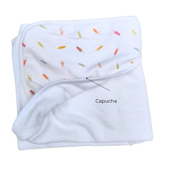 Toalla con Capucha Paletas - Gaela Baby