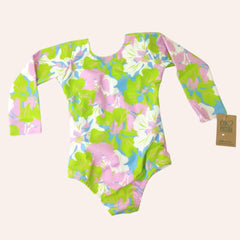 Ropa de Baño Flores Verdes y Rosas