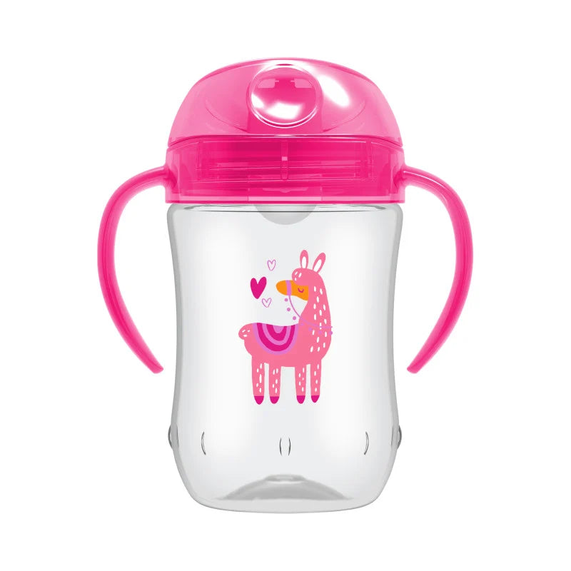 Vaso de Transición con Boquilla Suave Rosa 9oz