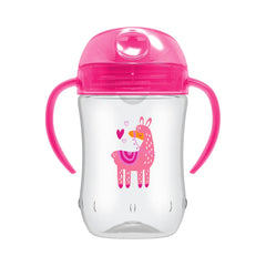 Vaso de Transición con Boquilla Suave Rosa 9oz