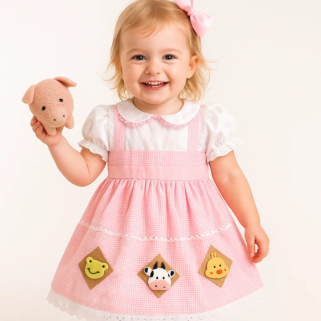 Vestido Temático Granjerita - Sweet Peach