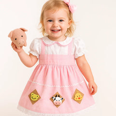 Vestido Temático Granjerita - Sweet Peach