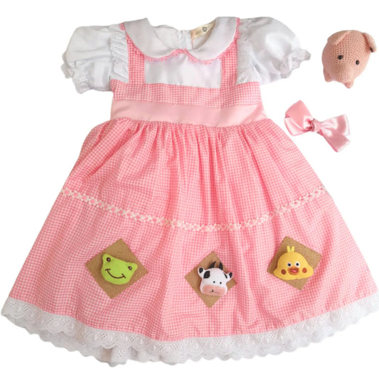 Vestido Temático Granjerita - Sweet Peach