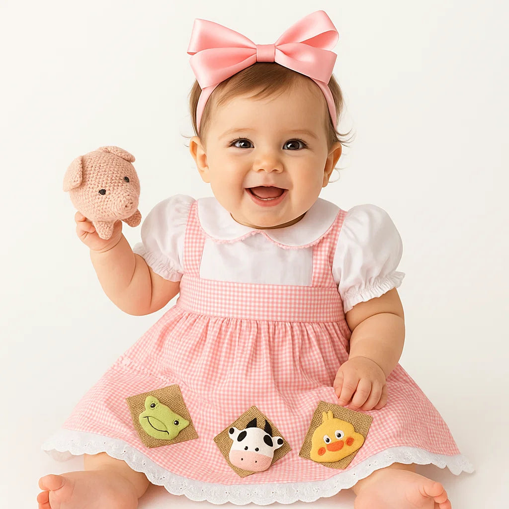 Vestido Temático Granjerita - Sweet Peach