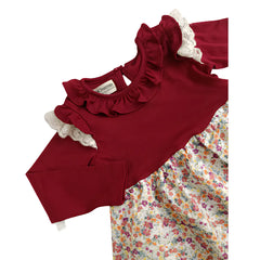 Vestido Larissa Guinda - Compostura