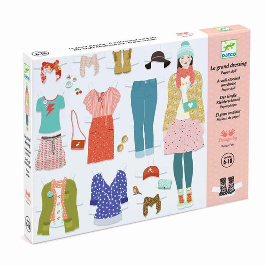 El Gran Vestidor Muñeca de Papel - Djeco
