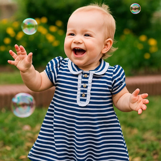 Vestido Baby Naútico Rayas  - Compostura