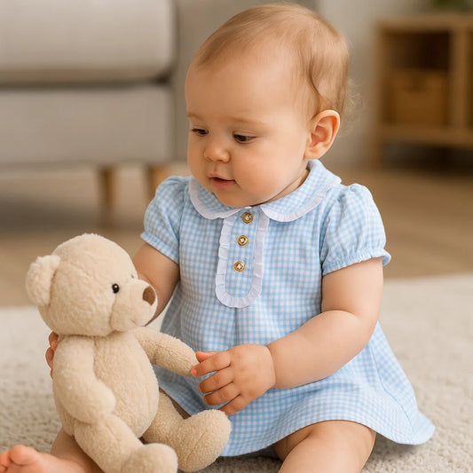 Vestido Baby Naútico Cuadros - Compostura